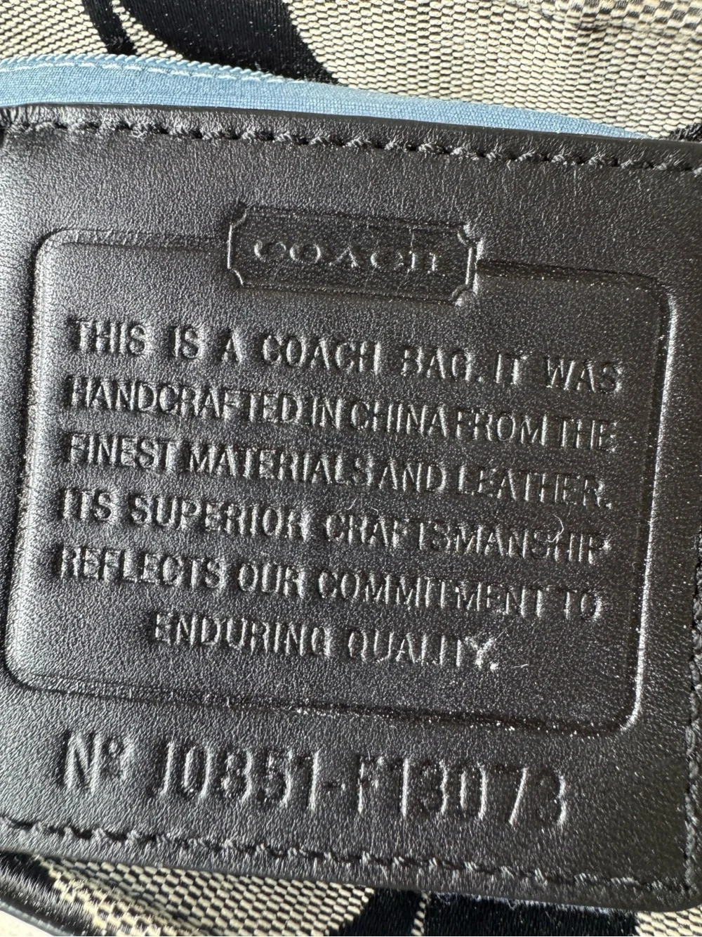 Coach Hamptons Signature Multi Print Logo Stripe Carryall Satchel F13073